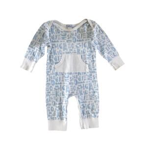 Feather Baby Pima Cotton Alphabet Romper Size 12-18mo